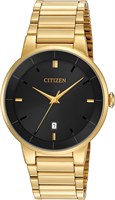 Мужские кварцевые часы Citizen BI5012-53E из нержавеющей стали, золотого цвета 1000006952