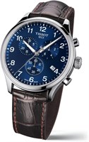 Мужские повседневные часы Tissot Chrono XL из нержавеющей стали коричневого цвета 1000006967