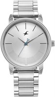 Мужские аналоговые металлические часы Fastrack с серебристым циферблатом - 3291Sm02/Nr3291Sm02, цвет ремешка - серебристый 1000006969