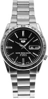 Мужские часы Seiko Seiko 5 с автоматическим механизмом и черным циферблатом SNKE01J1 1000007005