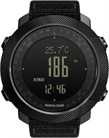 NORTH EDGE мужские цифровые спортивные часы для активного отдыха с альтиметром, барометром, компасом, мировым временем, водонепроницаемые наручные часы с шагомером, 50 м 1000007056
