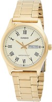 Мужские часы Casio MTP-V006G-9BUDF с золотым циферблатом и золотым браслетом 1000007091
