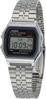 Часы Casio Unisex A159W-N1DF с серым циферблатом и серебристым ремешком 1000007152