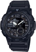 Мужские кварцевые часы Casio с аналого-цифровым дисплеем и ремешком из смолы AEQ-100W-1AVEF 1000007171
