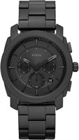 Часы Fossil Machine Chronograph из черной нержавеющей стали — FS6015 1000007180
