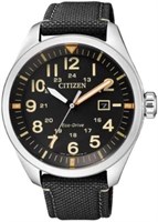 Мужские аналоговые кварцевые часы Citizen Eco Drive Aviator с нейлоновым ремешком 1000007184