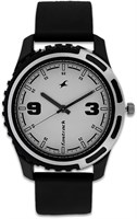 Мужские кварцевые аналоговые часы Fastrack с белым циферблатом и пластиковым ремешком - NS3114PP01 1000007197