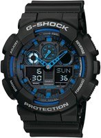 Мужские часы Casio G-Shock из смолы с нескользящими крупными кнопками — водонепроницаемые и антимагнитные 1000007215
