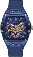Мужские часы GUESS Trend Casual Tonneau Diamond 43 мм – черный циферблат, корпус и браслет из нержавеющей стали 1000007228
