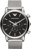 Мужской хронограф Emporio Armani, часы из нержавеющей стали, размер корпуса 46 мм 1000007234
