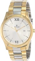 Мужские аналоговые часы Titan Karishma с серебристым циферблатом — NL1739BM01/NP1739BM01 1000007235