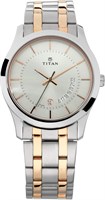 Мужские часы Titan Gents Karishma Analog с серебристым циферблатом - NN1823KM01/NP1823KM01 1000007239