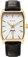 Мужские часы Titan Analog с циферблатом бежевого цвета - 1876YL02 1000007285