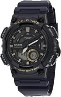 Мужские часы Casio - AEQ-110W-2AVDF, черный циферблат, синий ремешок 1000007299