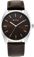 Мужские аналоговые часы Titan с коричневым циферблатом - NP1866SL02/NP1866SL02 1000007301