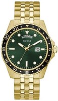 Мужские спортивные часы GUESS US золотисто-зеленого цвета, одна штука 1000007313