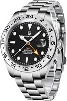 Pagani Design Uhren Herren GMT Automatik Automatik Mechanisch Analog Saphir Sport Wasserdicht Leuchtende Armbanduhr 1000007314