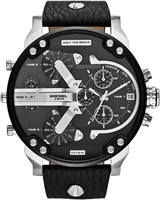 Мужские кварцевые часы Diesel, аналоговые, с кожаным ремешком - DZ7313 1000007316