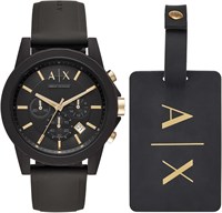 Мужские часы Armani Exchange Chronograph из нержавеющей стали с диаметром корпуса 44 мм 1000007331