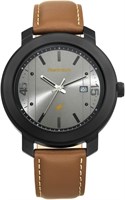 Мужские аналоговые часы Fastrack Bare Basics с серым циферблатом - 3246NL01/NP3246NL01, серые, с ремешком 1000007337