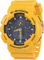 Мужские спортивные часы Casio, аналогово-цифровые, из смолы - GA-100A-9A 1000007358