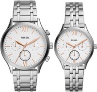 Мужские часы Fossil Fenmore среднего размера Bq2468Set, серебристые 1000007360
