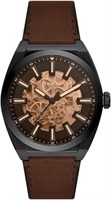 Мужские аналоговые автоматические часы Fossil с кожаным ремешком ME3207 1000007412