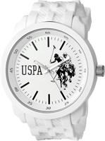 Мужские кварцевые часы U.S. POLO ASSN. с аналоговым дисплеем и резиновым ремешком, USP9035 1000007414