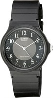 Серия Casio MQ24 | Кварцевые аналоговые часы для мужчин | Водонепроницаемость | Корпус из смолы | Ремешок из смолы | Стекло из смолы | Аналоговая индикация с тремя стрелками (часы, минуты, секунды) | Классический дизайн | 3 года работы от батареи 1000007458
