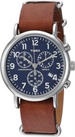 Аналоговые кварцевые часы Timex Unisex с кожаным ремешком TW2P624009J 1000007480