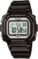 Часы Casio Unisex F-108WH-1ACF с большим квадратным цифровым дисплеем, кварцевые, черные 1000007515