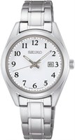 Часы Seiko SUR465P1, белые, 29 мм, браслет 1000007544