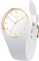 ICE-WATCH — ICE Glam White Gold Numbers — женские наручные часы с силиконовым ремешком 1000007546
