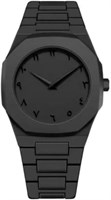 Aura Men's - Часы с арабскими цифрами - Матово-черные - Минималистичные аналоговые - Часы для мужчин | : ???? ????? ????? |Трендовые - Наручные часы - (Черные) ?????? ??????? 1000007559