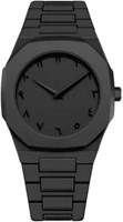 Aura Men's - Часы с арабскими цифрами - Матово-черные - Минималистичные аналоговые - Часы для мужчин | : ???? ????? ????? |Трендовые - Наручные часы - (Черные) ?????? ??????? 1000007577