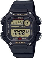 Кварцевые часы Casio с батарейкой на 10 лет и ремешком из смолы 1000007594