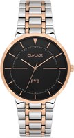 Оригинальные мужские часы Omax с серебристым, розовым, золотым ремешком из нержавеющей стали, 41 мм, черные, классические, круглые, аналоговые наручные часы для мужчин, 100% водонепроницаемые, для деловой и повседневной носки, подарки, сделано в Японии, г 1000007600