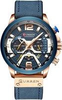 CURREN Herren-Armbanduhr, Quarz, аналоговый, календарь, Armbanduhr от Herren, modische Wasserdichte Armbanduhr mit Lederband 1000007609