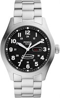 Мужские часы Fossil FS5976 Defender из нержавеющей стали с солнечной батареей, размер 24 мм, серебристый 1000007619
