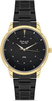 Оригинальные мужские часы Omax с черным ремешком из нержавеющей стали, 41 мм, золотые, круглые, аналоговые наручные часы для мужчин, 100% водонепроницаемые, для деловой и повседневной одежды, подарки, сделано в Японии, гарантия 1 год 1000007675