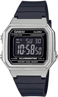 Наручные часы Casio (???) Standard W-217HM-7B, мужские, женские, детские, для мальчиков и девочек, Chippukashi, цифровые, с датой, серебристые, чёрные, модель для зарубежного рынка 1000007685