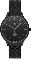 Оригинальные мужские часы Omax с черным классическим ремешком из нержавеющей стали, 41 мм, круглые аналоговые наручные часы для мужчин, 100% водонепроницаемые, для деловой повседневной одежды, подарки, сделано в Японии, гарантия 1 год 1000007691