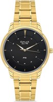 Оригинальные часы Omax для мужчин с золотым ремешком из нержавеющей стали, 41 мм, черные, круглые, аналоговые наручные часы для мужчин, 100% водонепроницаемые, для деловой и повседневной одежды, подарки, сделано в Японии, гарантия 1 год 1000007702