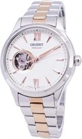 Часы Orient Automatic Open Heart из нержавеющей стали, двухцветные, Ra-Ag0020S00C, белые, с браслетом 1000007745