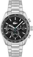 Мужские кварцевые часы Lacoste Chronograph из коллекции Boston с браслетом из нержавеющей стали — 2011347 1000007771