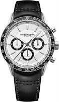 Мужские наручные часы Raymond Weil Freelancer, круглые, размер 43,5 мм, белые/черные 1000007777