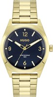 Мужские часы Hugo Make из тонкого золота с синим циферблатом и ионным покрытием - 1530252 1000007796