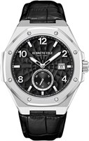 Мужские автоматические часы Kenneth Cole New York — скелетонированный циферблат, восьмиугольный безель, элегантный и профессиональный дизайн 1000007803