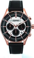 Мужские наручные часы Esprit Logan Round Analogue, диаметр корпуса 42 мм, серебристо-черный 1000007822