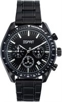 Модные мужские часы Esprit Porter, корпус 42 мм, чёрный/чёрный 1000007853